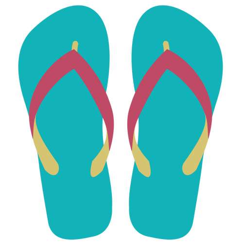 Flipflops vektor ClipArt