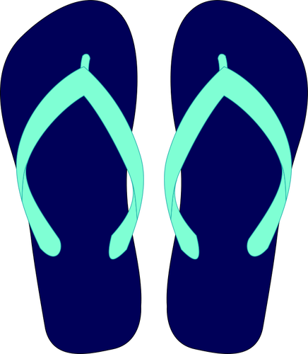 Desenho vetorial de flip-flops