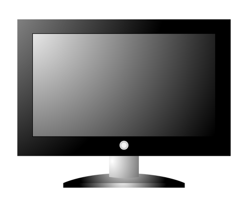 HDTV televisi vektor gambar