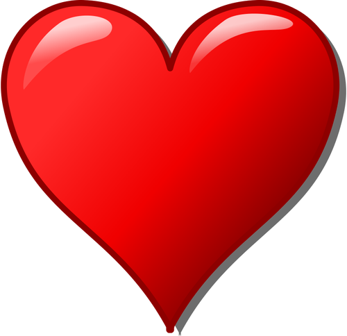 Vector image of glossy heart