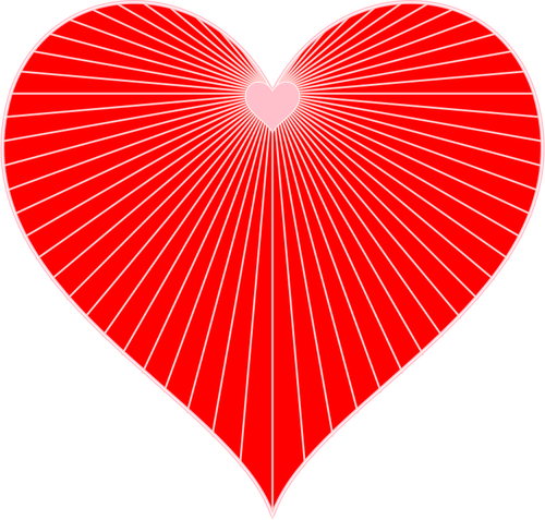 Heart string art vector image