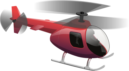 De desen vector roşu elicopter