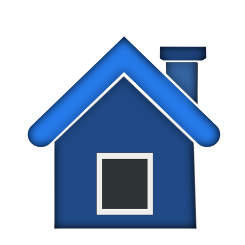 Gráficos vectoriales casa simple