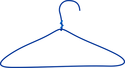Draht-Kleiderbügel-Vektor-Bild