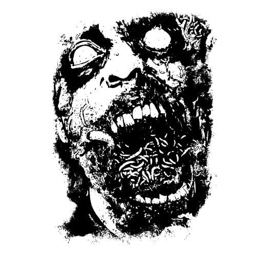Zombie kasvot vektori grafiikka