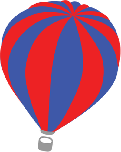 Vector de la imagen del globo rojo y azul