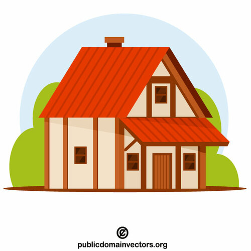 House 3d vector clip art