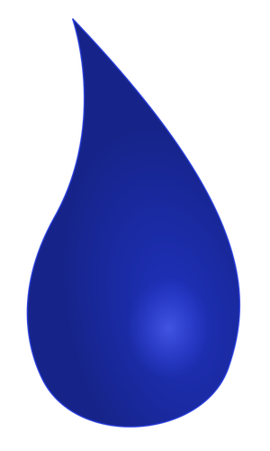 Blå waterdrop