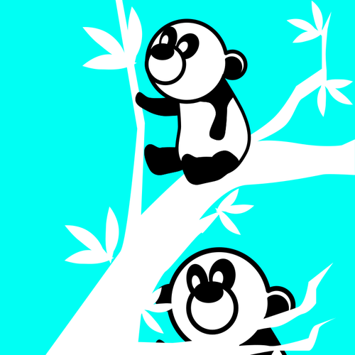 To panda bears i et tre