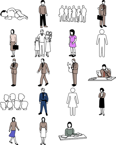 Icônes de différentes personnes