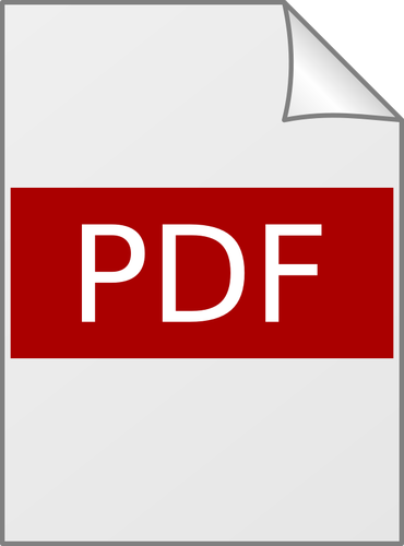 Глянцевый PDF значок векторной графики