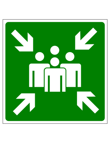 Evakuering ikon