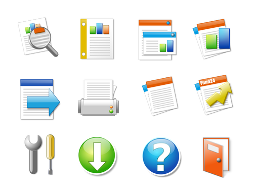 Şeker office Icon set