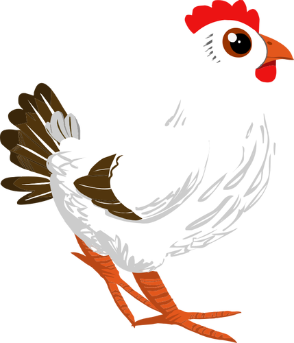 Белый цыпленок
