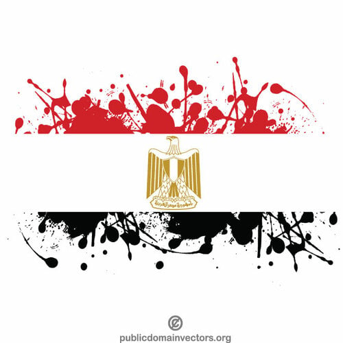 Flagge des Staates Ägypten