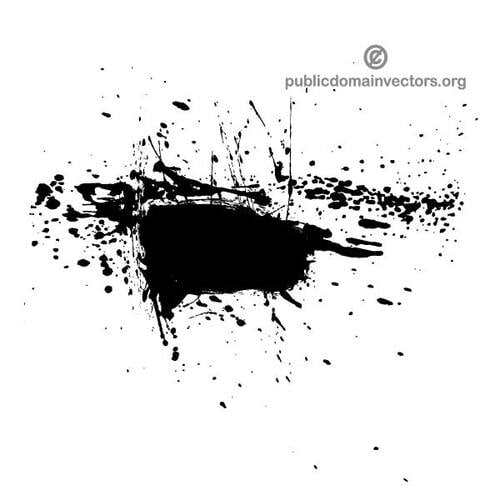 Ink spatter vector shape