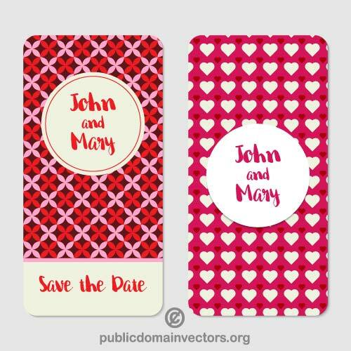 Wedding invitation vector design