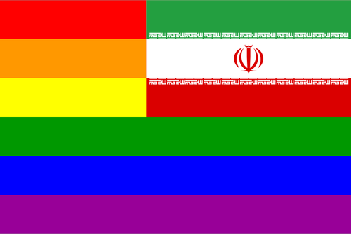 Iranin ja LGBT:n lippu