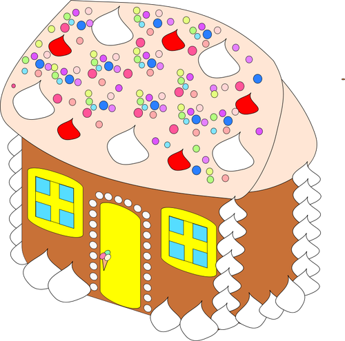 Illustration vectorielle de la maison douce