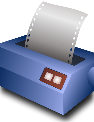 Matrix printer vector image