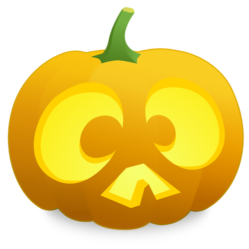 Překvapeně pumpkin vektorový obrázek