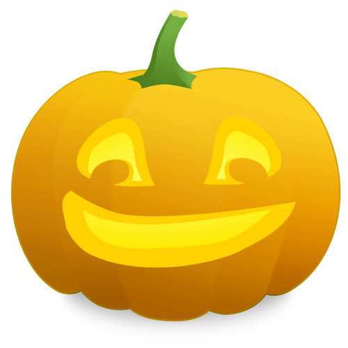 Gráficos vectoriales calabaza satisfecho