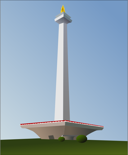 インドネシアのベクトル図の国民記念碑