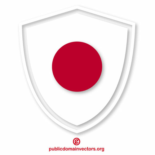 Japan flagga krön