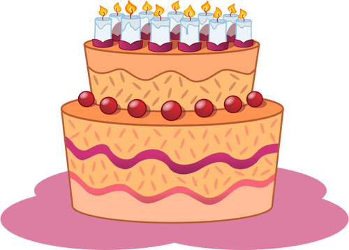 生日蛋糕剪辑艺术图像矢量