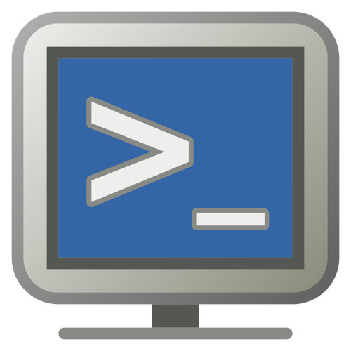 Illustrazione vettoriale di icona computer