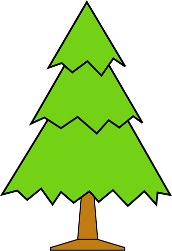 Vettoriale semplice albero di Natale