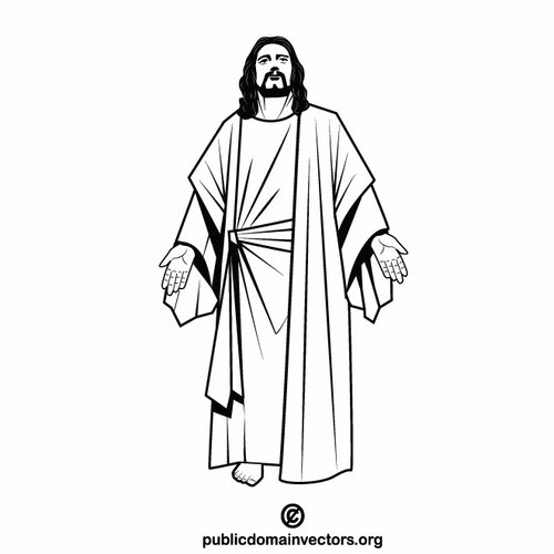 Jesus Christ vector clip art