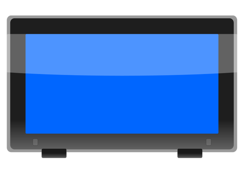 LCD breedbeeld monitor vector afbeelding