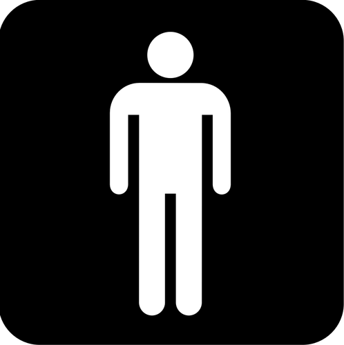 Amerikaanse Nationaalpark Maps pictogram voor een mannen toilet vector afbeelding