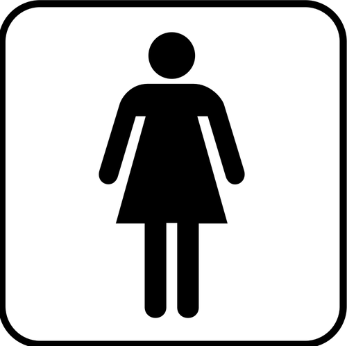 Pictogramme NPS pour une image vectorielle de ladies room