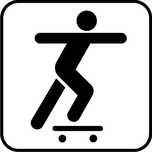 US National Park kart piktogram for skateboarding vektoren bildet