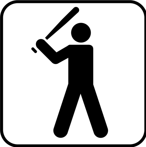 Vektorgrafikk baseball fasiliteter tilgjengelig tegn