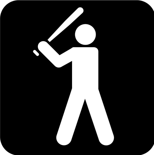 Векторные картинки бейсбол зал доступны знак