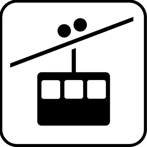 US National Park kart piktogram for en trikk trafikk vektorgrafikken