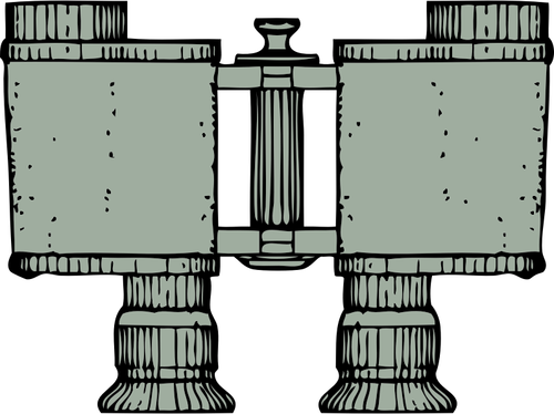 쌍안경 상위 뷰 벡터 클립 아트