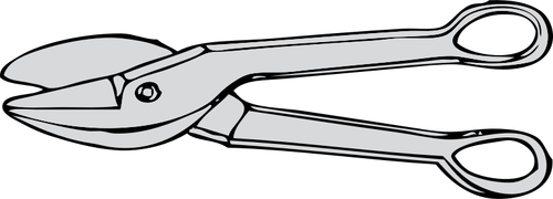 Illustration vectorielle de cisailles à métaux