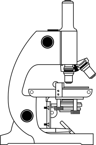 Vector-illustraties van van een eenvoudige Microscoop