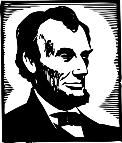 בתמונה וקטורית של אברהם לינקולן