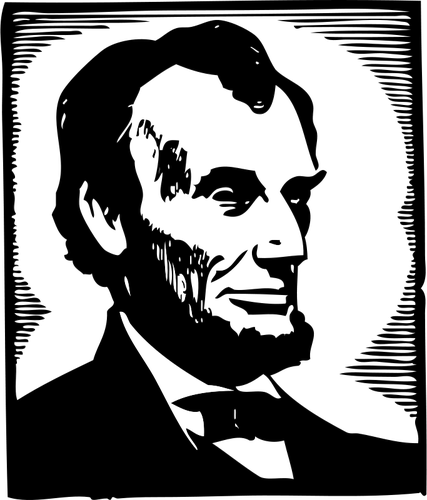 Imagine vectorială lui Abraham Lincoln