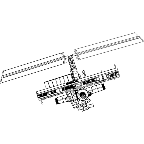 ISS vector dibujo ilustración