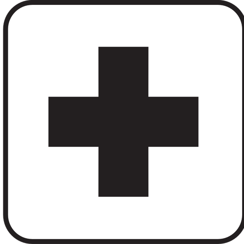 अमेरिकी राष्ट्रीय पार्क मैप्स pictogram चिकित्सा सहायता यातायात वेक्टर छवि के लिए
