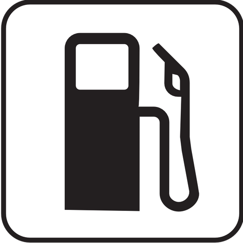 Amerikaanse Nationaalpark Maps pictogram voor een benzinestation vector afbeelding