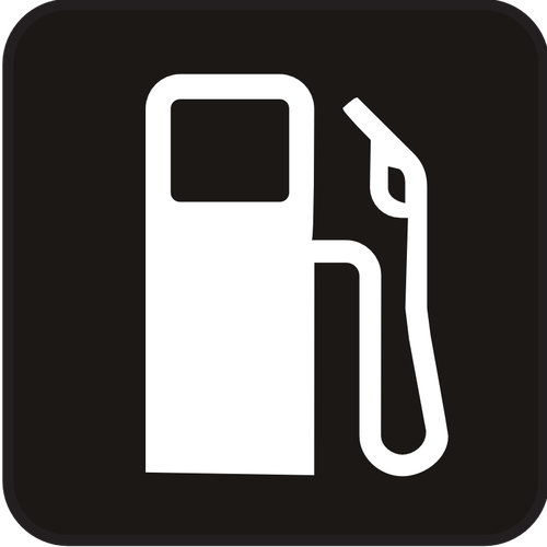 Pictograma para imagem vetorial de posto de gasolina