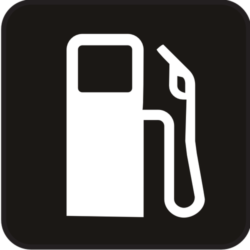 Pictogram voor benzine station vector afbeelding