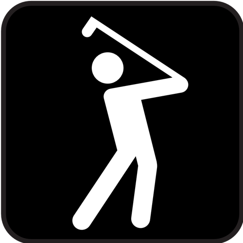 Pictogram golf pitch vektor gambar